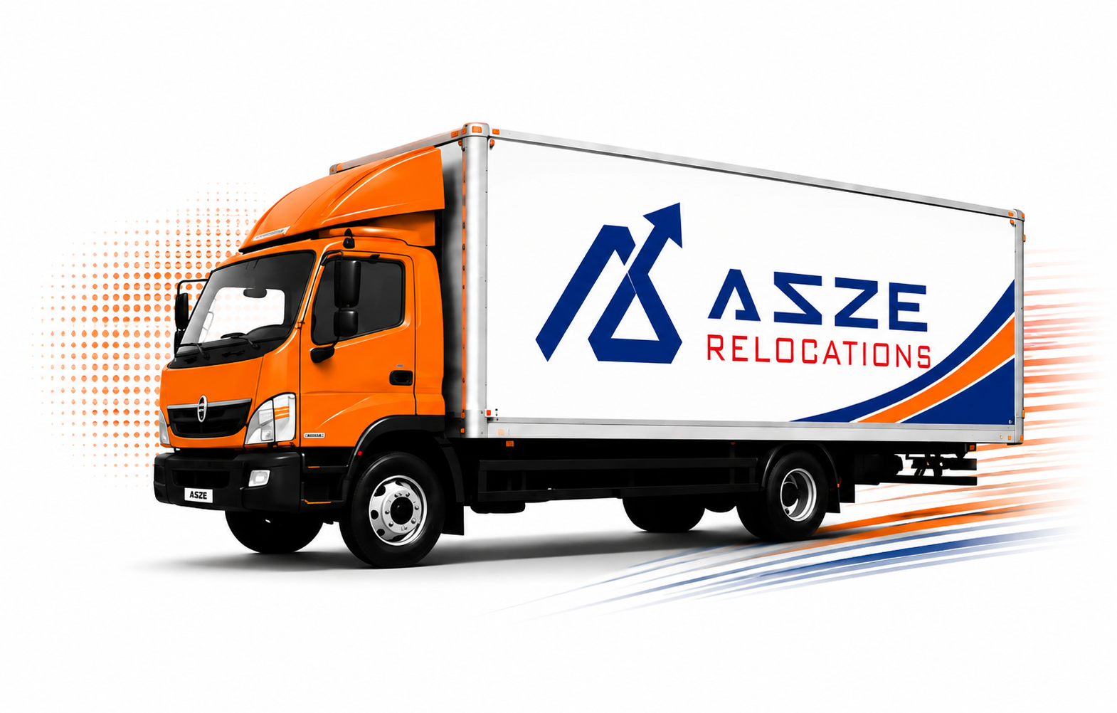 ASZE Relocations moving truck for home and office relocation services
